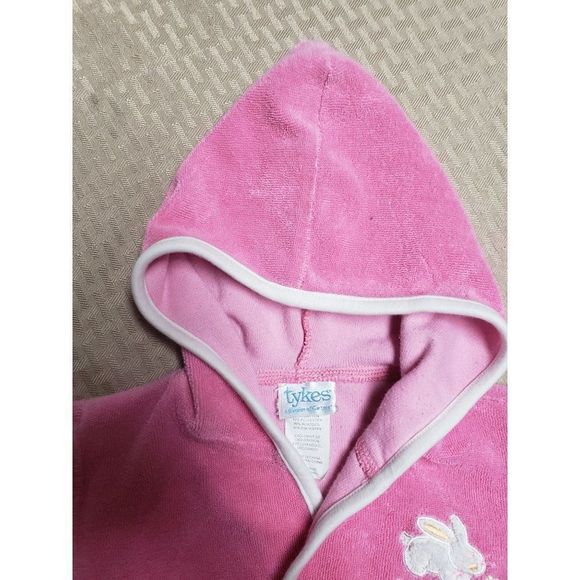 Tykes By Carters Pink Hooded‎ Bath Robe - Picture 7 of 9